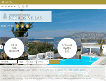 Tablet Screenshot of kedrosvillas.gr
